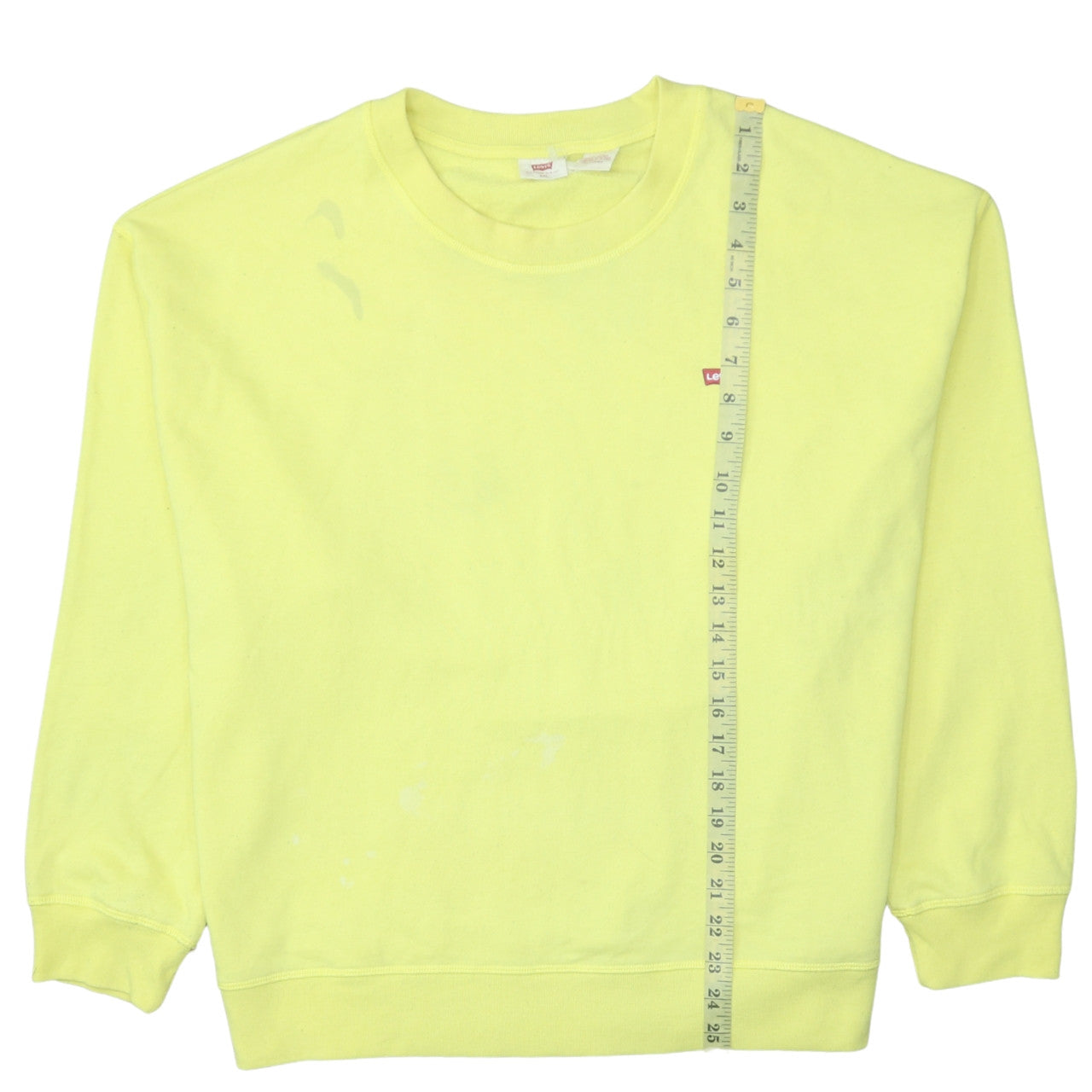 Womens UK Size 2XL Levi's Yellow Pullover Sweatshirt