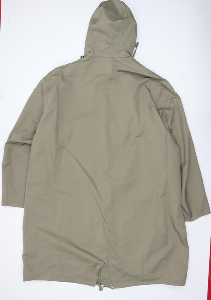 Mens UK Size XL boohooMAN Green Parka Coat