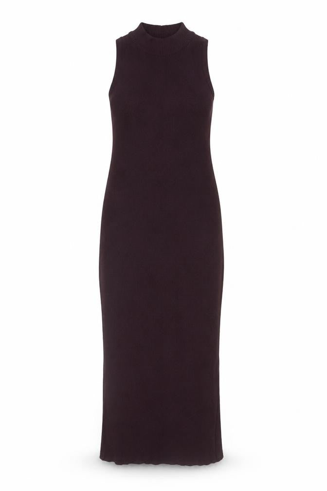 River Island Women’s Brown Sleeveless Bodycon Midi Dress Size 10