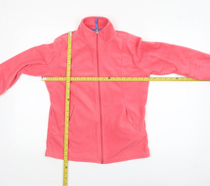 Essence of Life Women's Pink Fleece Full Zip Jacket Size 10