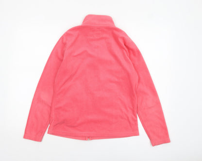 Essence of Life Women's Pink Fleece Full Zip Jacket Size 10