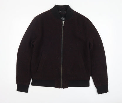 Mens UK Size M Native Youth Brown Bomber Jacket