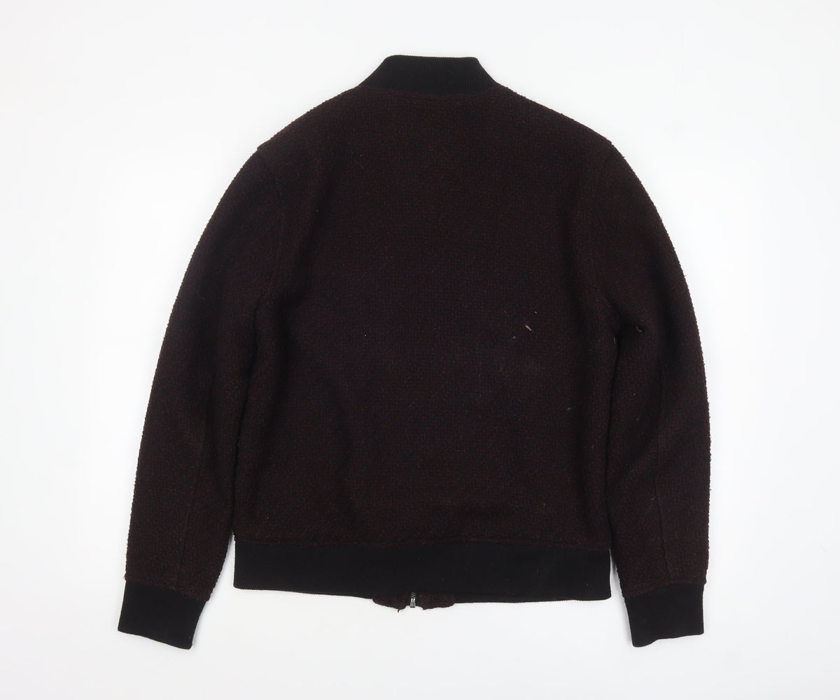 Mens UK Size M Native Youth Brown Bomber Jacket