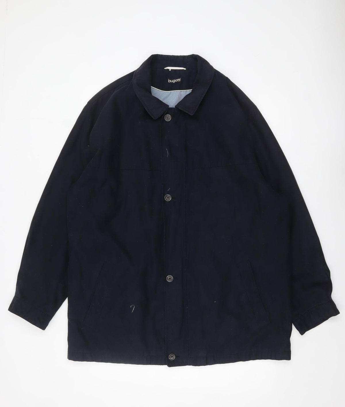 Mens UK Size 56 Bugatti Blue Overcoat
