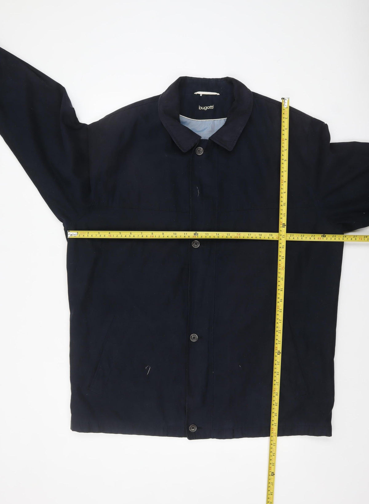 Mens UK Size 56 Bugatti Blue Overcoat
