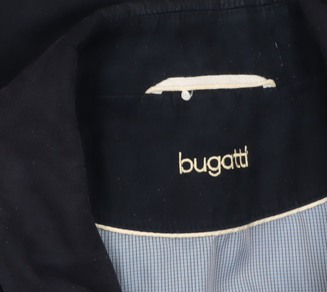 Mens UK Size 56 Bugatti Blue Overcoat