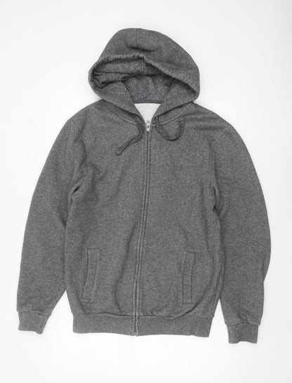 Mens UK Size M Jack Wills Grey Full Zip Hoodie