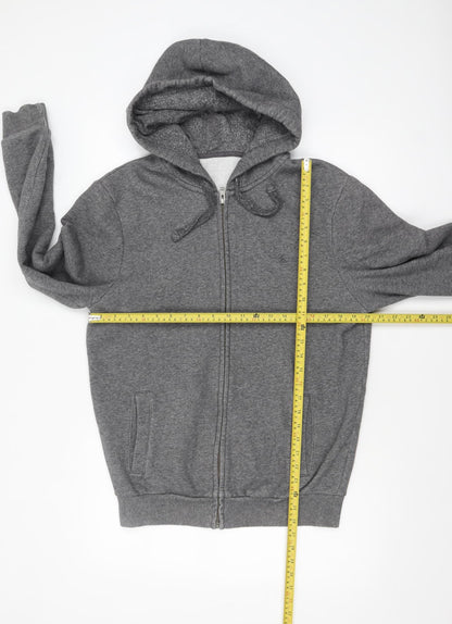 Mens UK Size M Jack Wills Grey Full Zip Hoodie