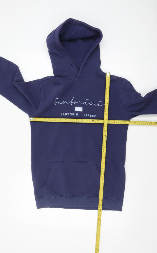 Mens UK Size S StrangeA Blue Pullover Hoodie