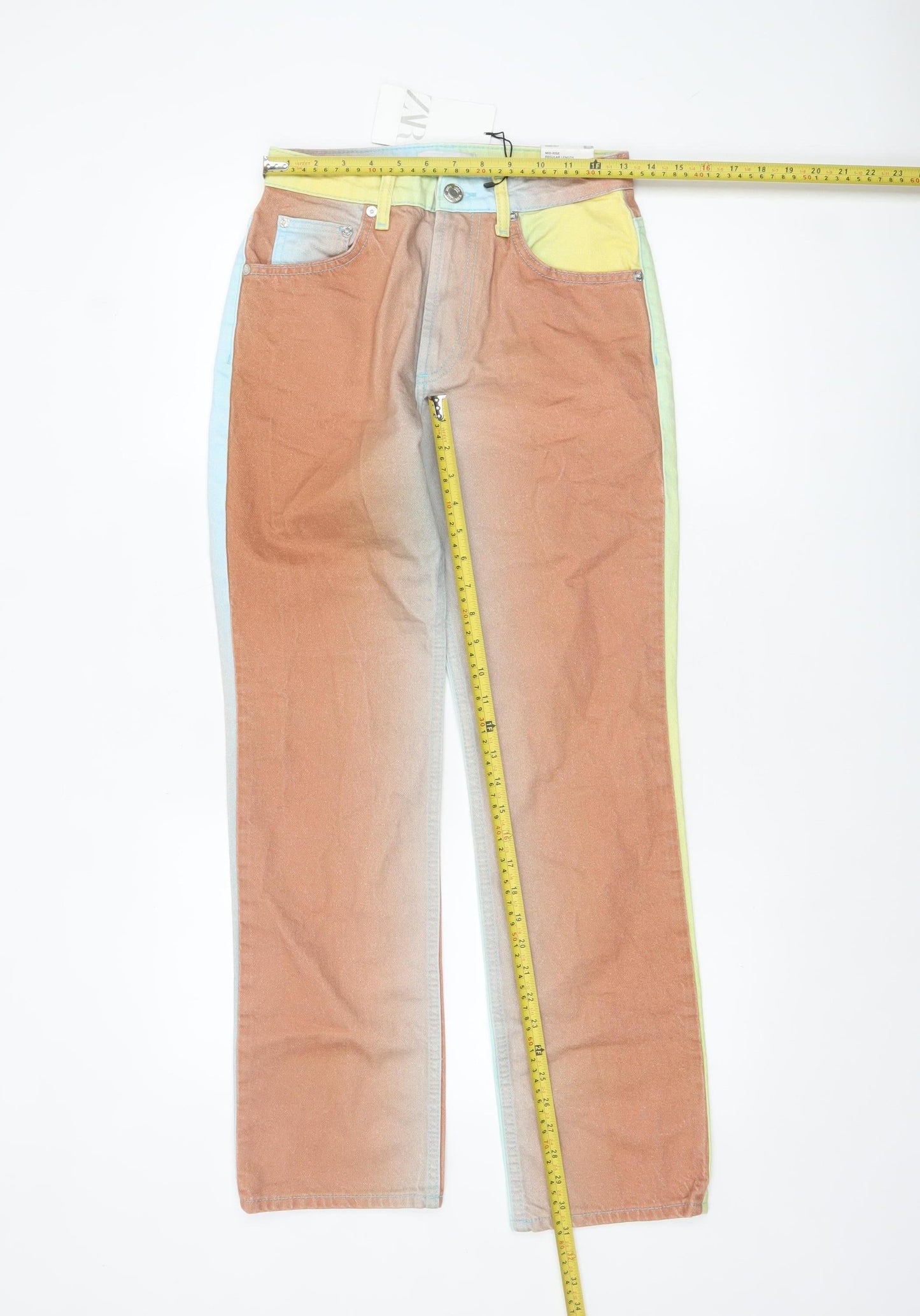 Womens UK Size 10 Zara Regular Fit Straight Jeans