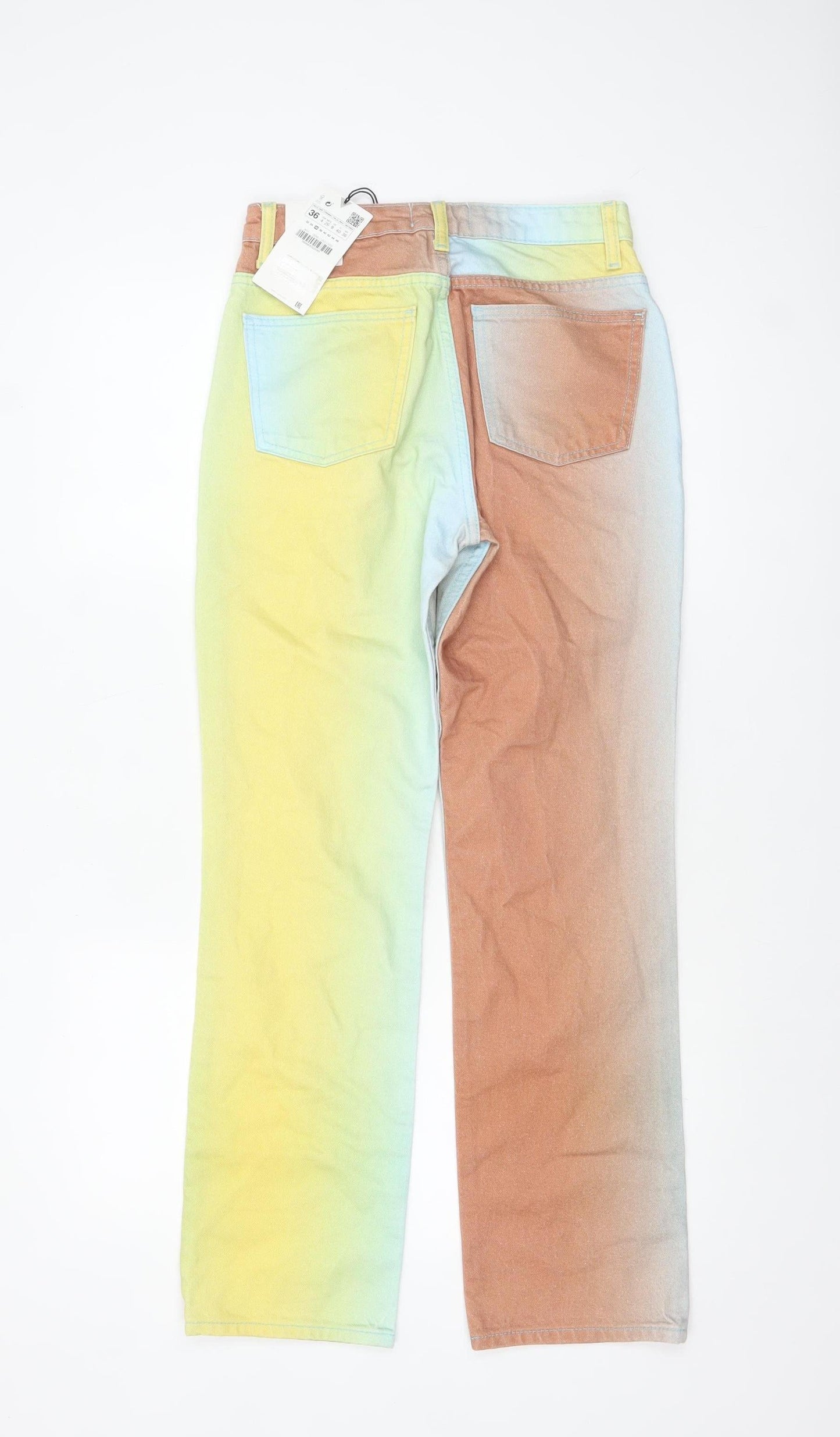Womens UK Size 10 Zara Regular Fit Straight Jeans