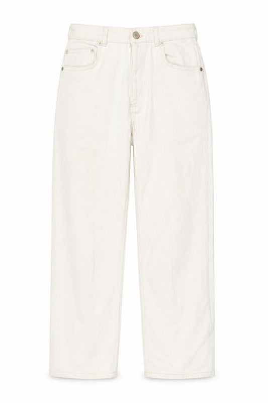 Front view of ASOS Women’s Ivory Straight Leg Denim Jeans UK 28 Regular