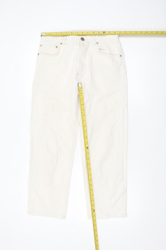 ASOS Women’s Ivory Straight Leg Denim Jeans UK 28 Regular