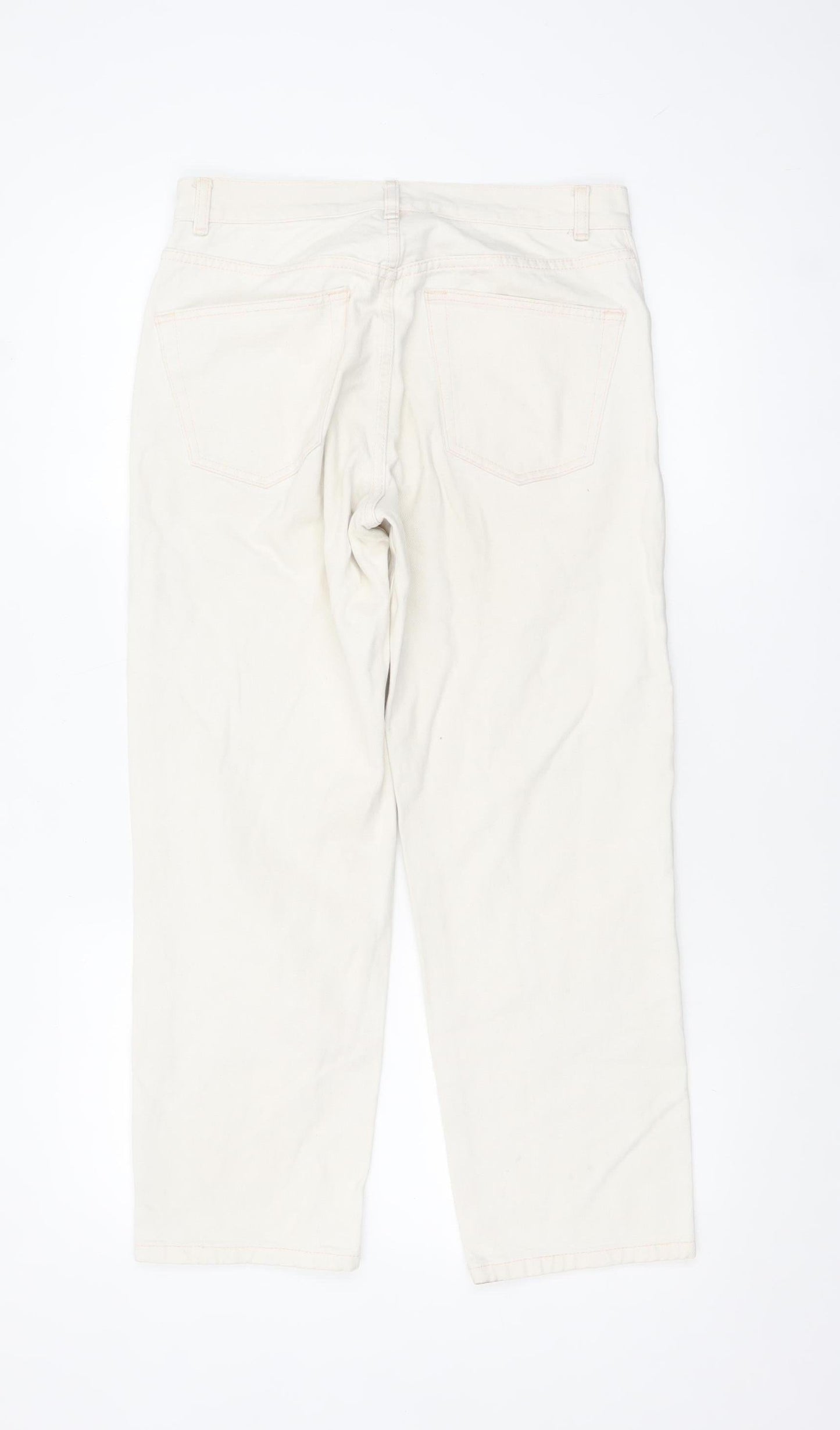 ASOS Women’s Ivory Straight Leg Denim Jeans UK 28 Regular