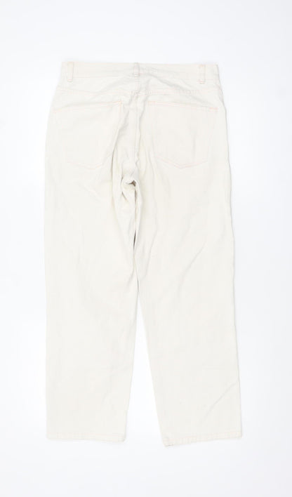 ASOS Women’s Ivory Straight Leg Denim Jeans UK 28 Regular