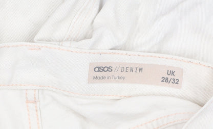 ASOS Women’s Ivory Straight Leg Denim Jeans UK 28 Regular