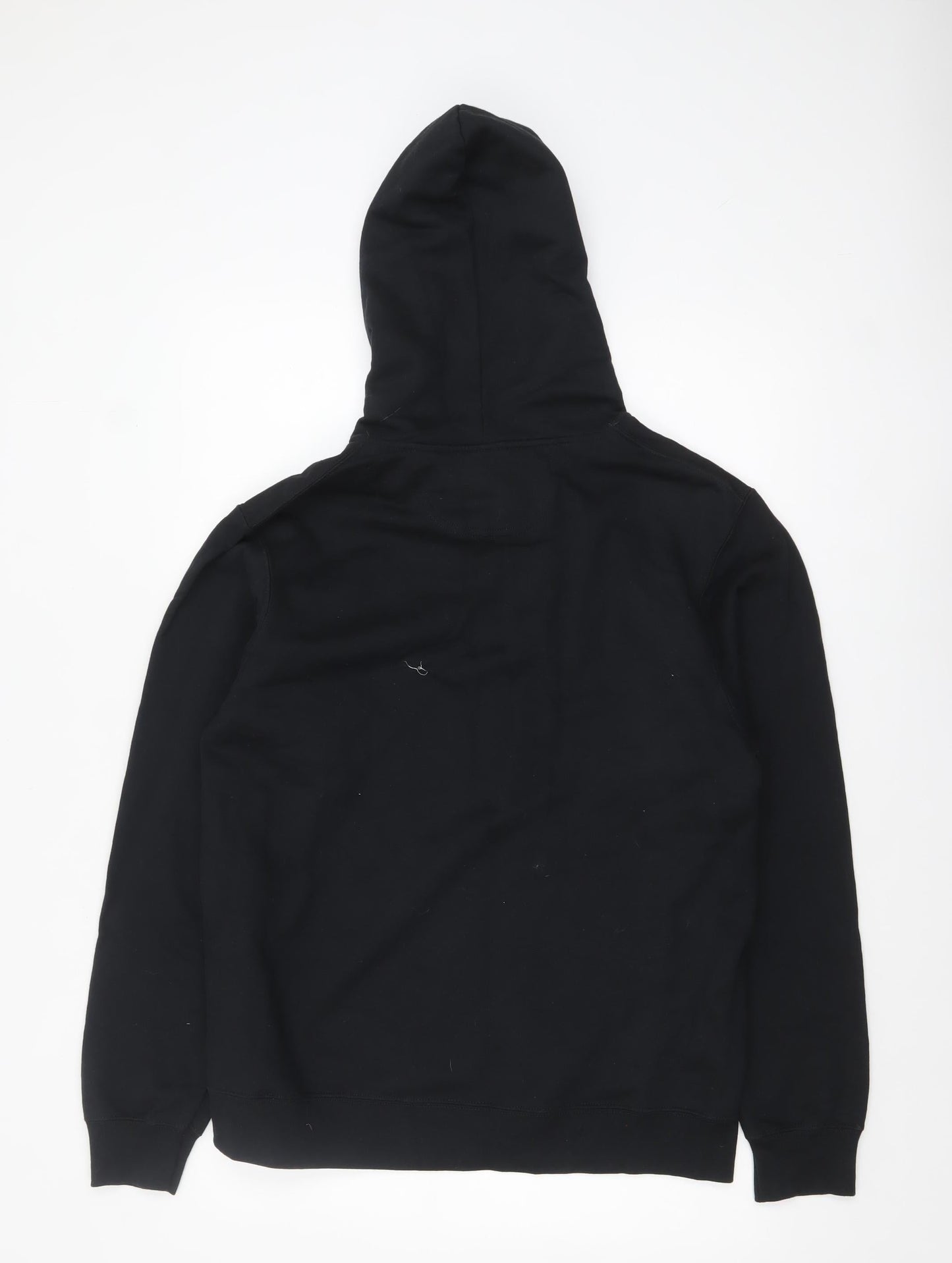 Mens UK Size M Port & Company Black Pullover Hoodie