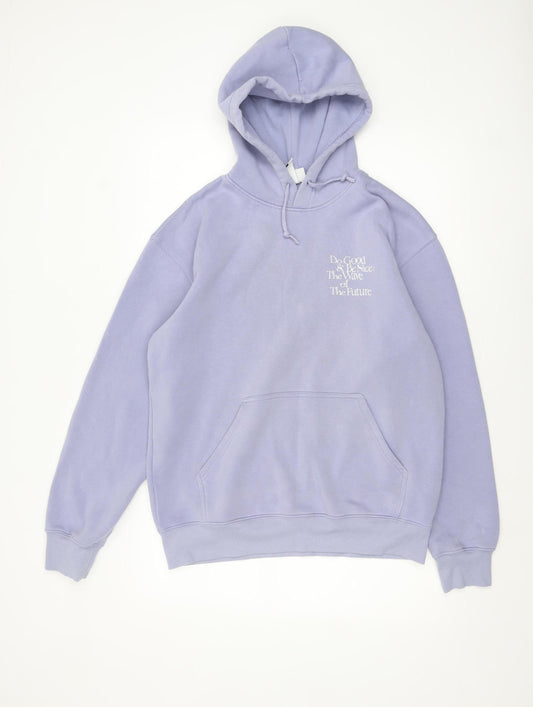 Mens UK Size S H&M Purple Pullover Hoodie