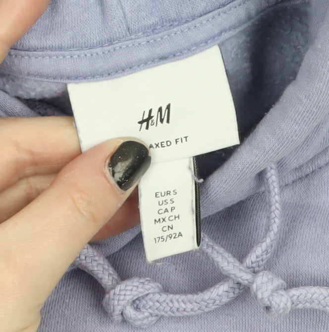 Mens UK Size S H&M Purple Pullover Hoodie