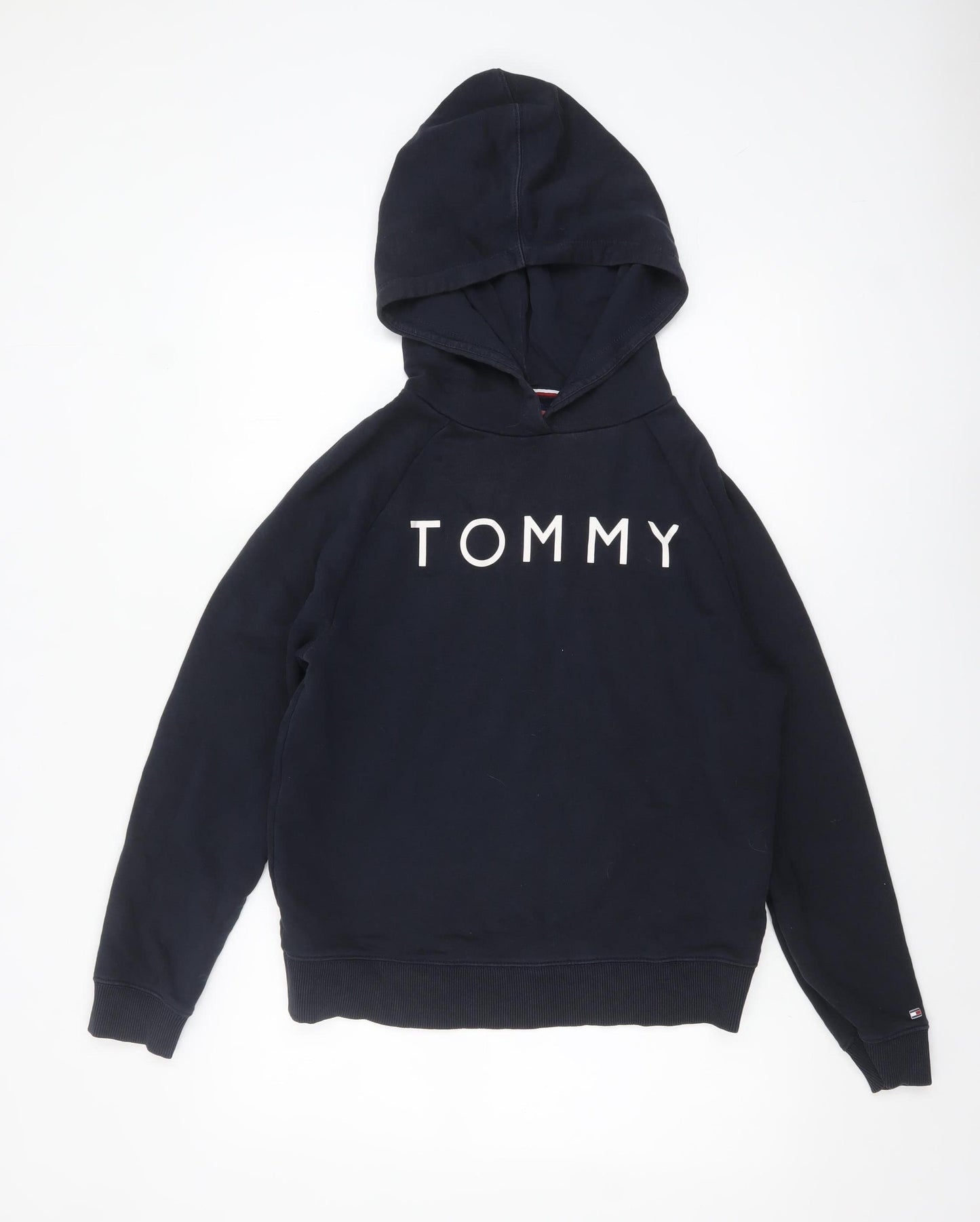 Womens UK Size S Tommy Hilfiger Blue Pullover Hoodie