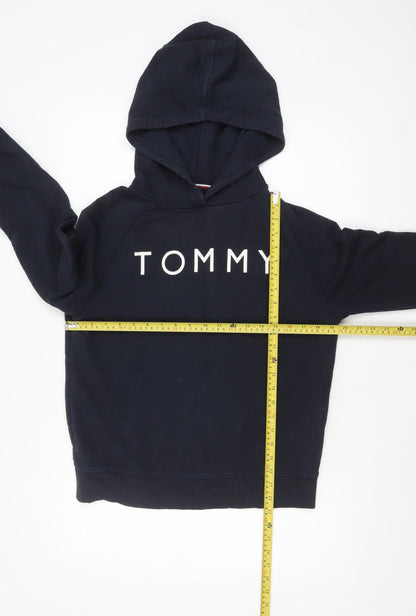 Womens UK Size S Tommy Hilfiger Blue Pullover Hoodie