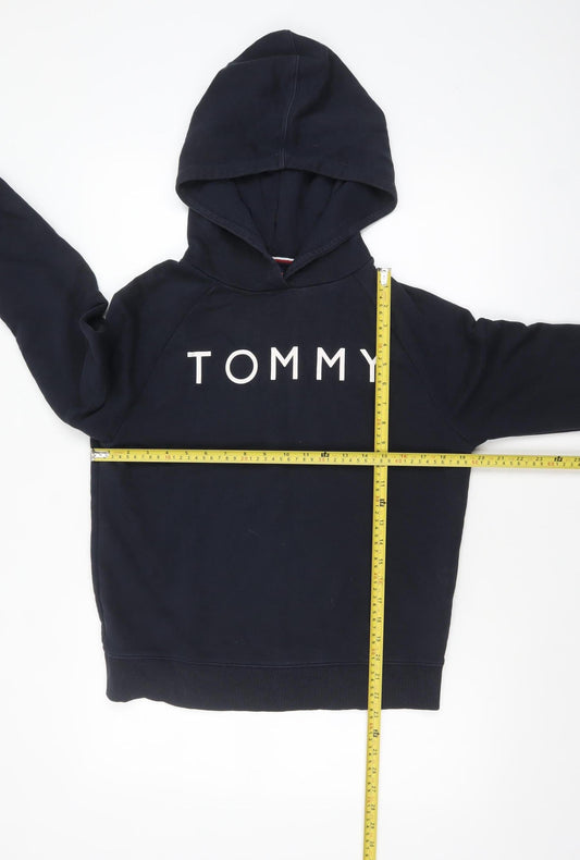 Womens UK Size S Tommy Hilfiger Blue Pullover Hoodie