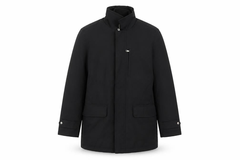 Mens UK Size S Banana Republic Black Overcoat