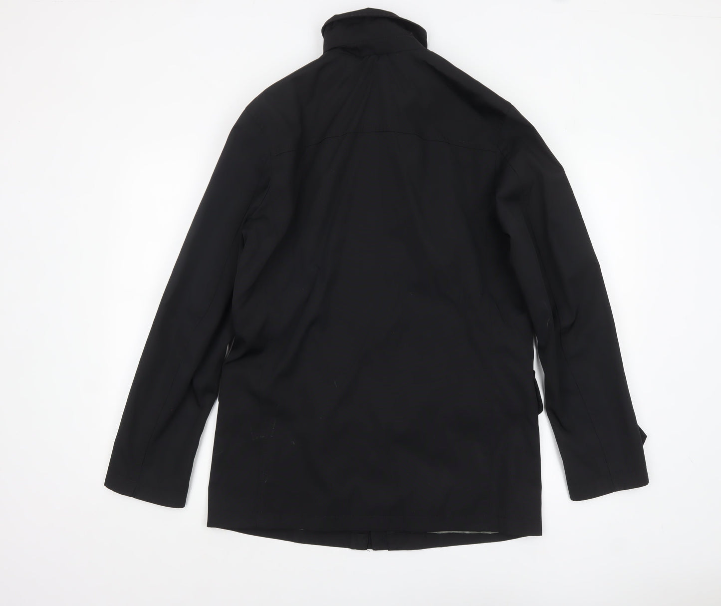 Mens UK Size S Banana Republic Black Overcoat