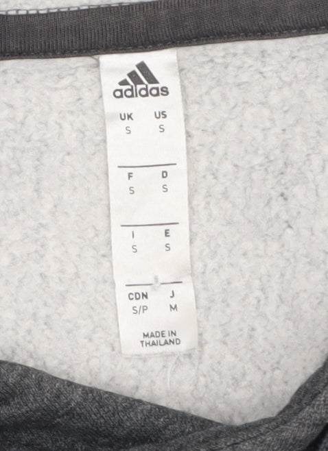 Mens UK Size S adidas Grey Pullover Hoodie