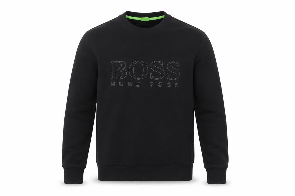 Mens UK Size S HUGO BOSS Black Pullover Sweatshirt