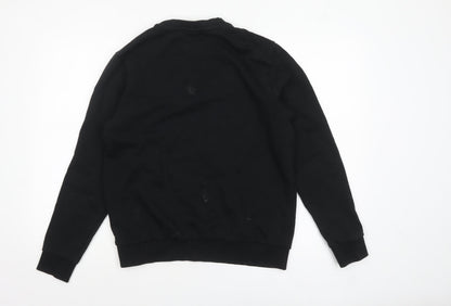 Mens UK Size S HUGO BOSS Black Pullover Sweatshirt