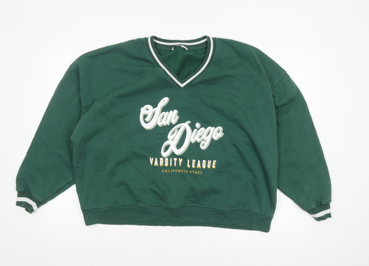 Womens UK Size L George Green Pullover Sweatshirt