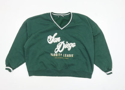 Womens UK Size L George Green Pullover Sweatshirt