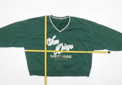 Womens UK Size L George Green Pullover Sweatshirt