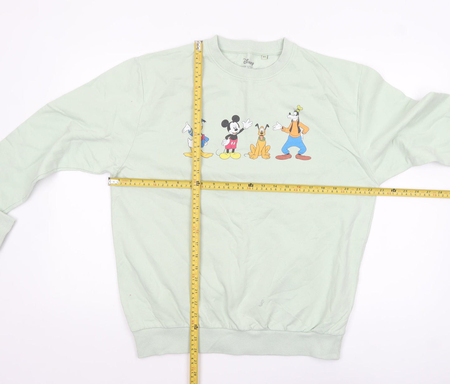 Womens UK Size 12 Disney Green Pullover Sweatshirt