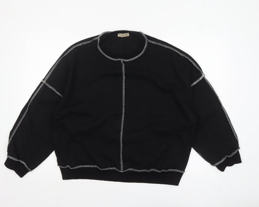 Womens UK Size L New Noce Black Pullover Sweatshirt