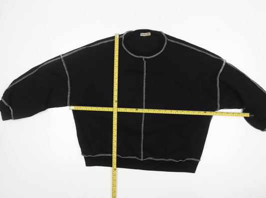 Womens UK Size L New Noce Black Pullover Sweatshirt