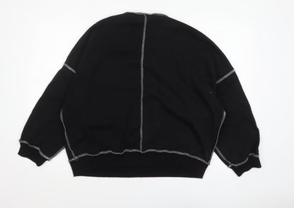 Womens UK Size L New Noce Black Pullover Sweatshirt