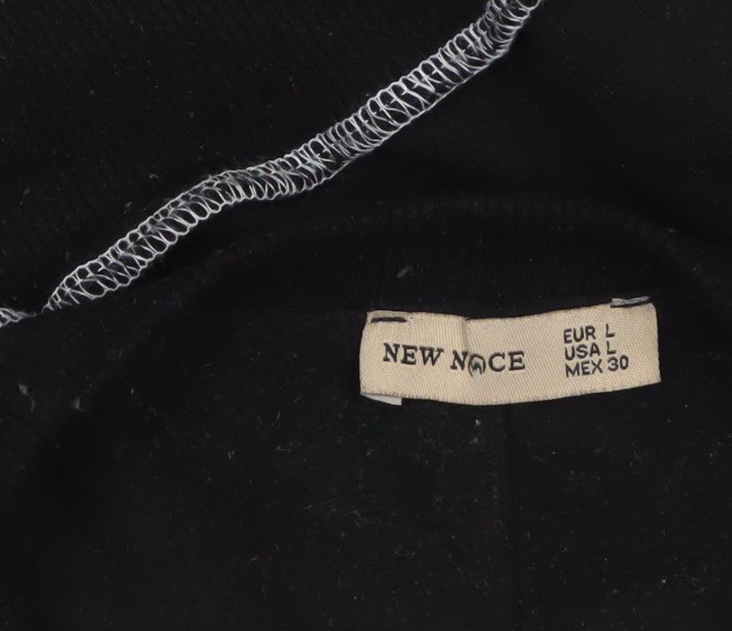 Womens UK Size L New Noce Black Pullover Sweatshirt