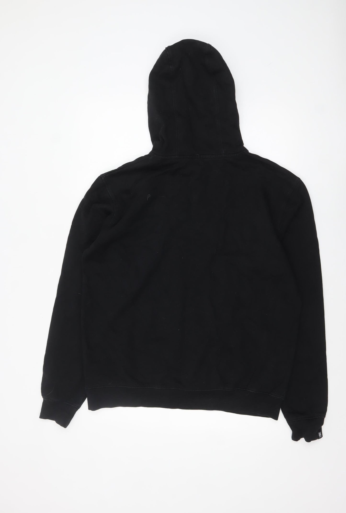 Mens UK Size L Fenchurch Black Pullover Hoodie