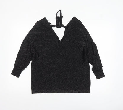 Womens UK Size 14 NEXT Black Pullover Jumper