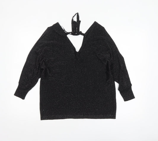 Womens UK Size 14 NEXT Black Pullover Jumper