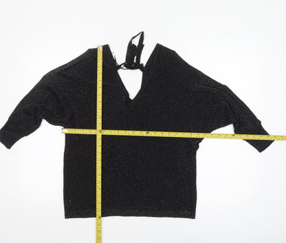 Womens UK Size 14 NEXT Black Pullover Jumper