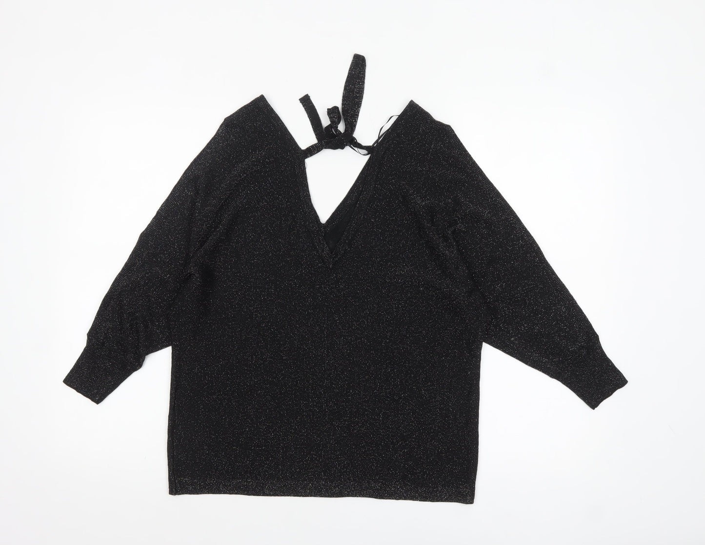 Womens UK Size 14 NEXT Black Pullover Jumper