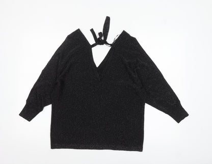 Womens UK Size 14 NEXT Black Pullover Jumper