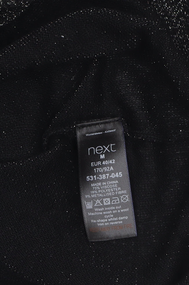 Womens UK Size 14 NEXT Black Pullover Jumper