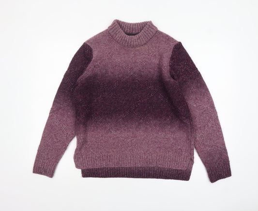 Womens UK Size 14 Marks and Spencer Purple Pullover Jumper