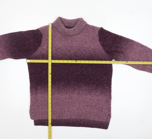 Womens UK Size 14 Marks and Spencer Purple Pullover Jumper