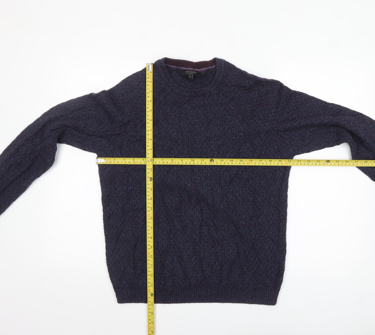 Mens UK Size M Ted Baker Blue Pullover Jumper