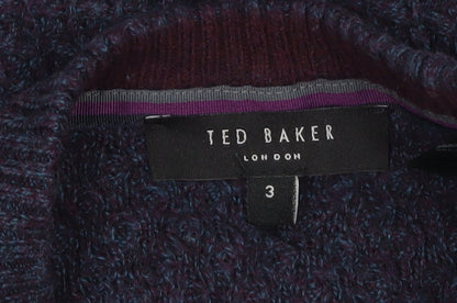 Mens UK Size M Ted Baker Blue Pullover Jumper